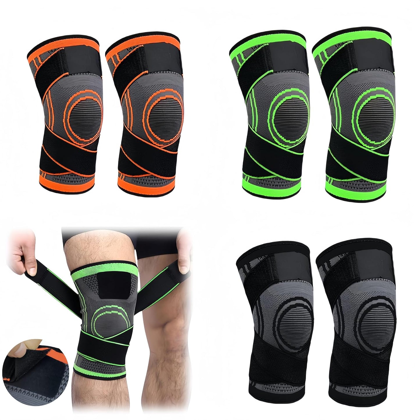 GenuMotion Advance - Medizinische 3D-Kniebandage – Stabilisierung bei Meniskus, Arthrose & Sport