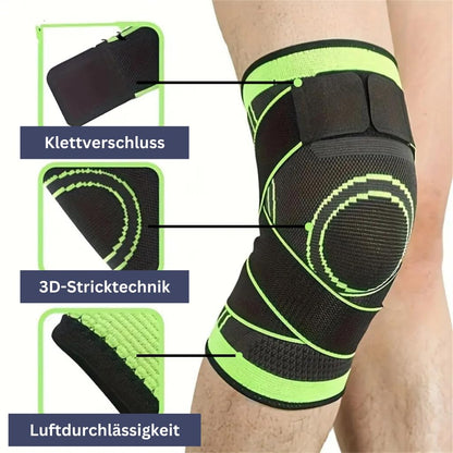 GenuMotion Advance - Medizinische 3D-Kniebandage – Stabilisierung bei Meniskus, Arthrose & Sport