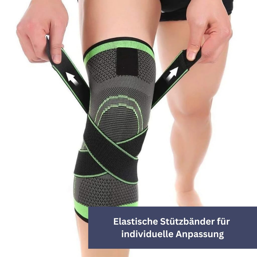GenuMotion Advance - Medizinische 3D-Kniebandage – Stabilisierung bei Meniskus, Arthrose & Sport