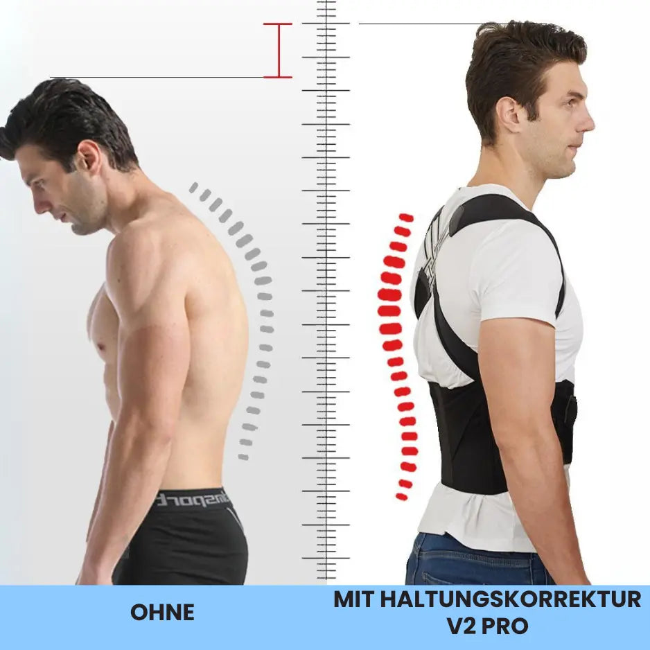 Haltungskorrektur & Rückentrainer  V2 PRO – Ergonomische Unterstützung für eine gesunde Wirbelsäule