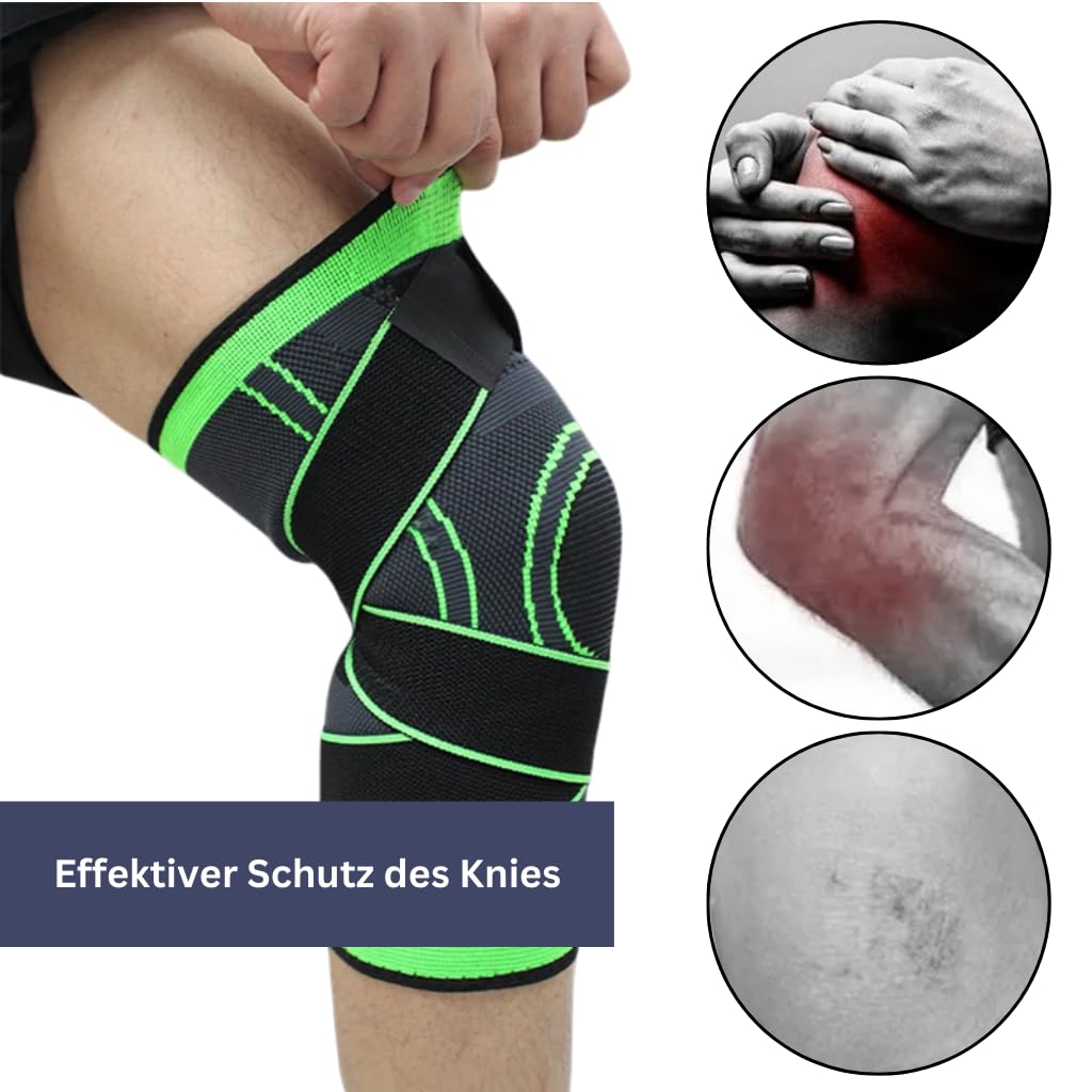 GenuMotion Advance - Medizinische 3D-Kniebandage – Stabilisierung bei Meniskus, Arthrose & Sport