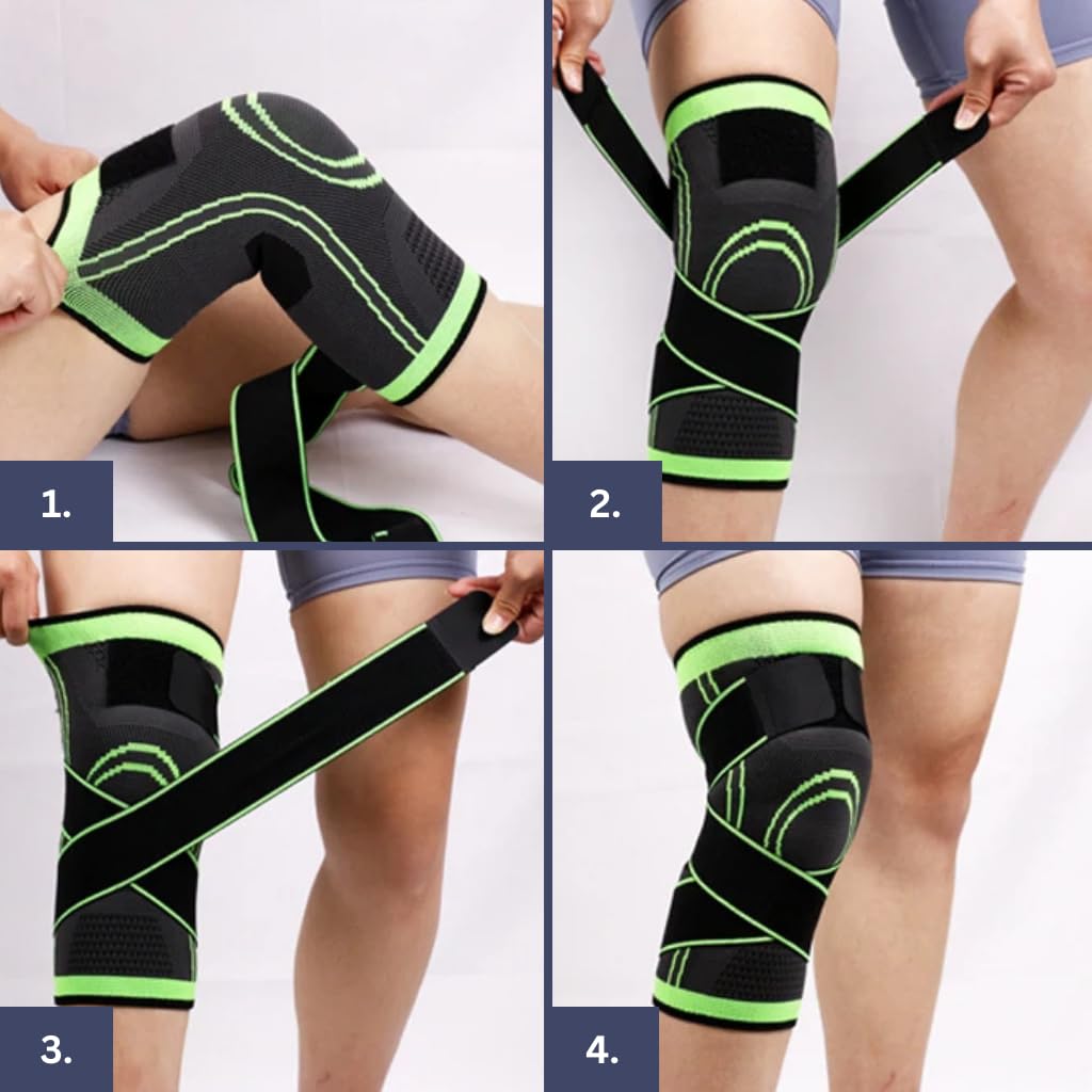 GenuMotion Advance - Medizinische 3D-Kniebandage – Stabilisierung bei Meniskus, Arthrose & Sport